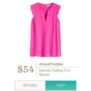 Stitch Fix 41 Hawthorn Scallop Trim Blouse